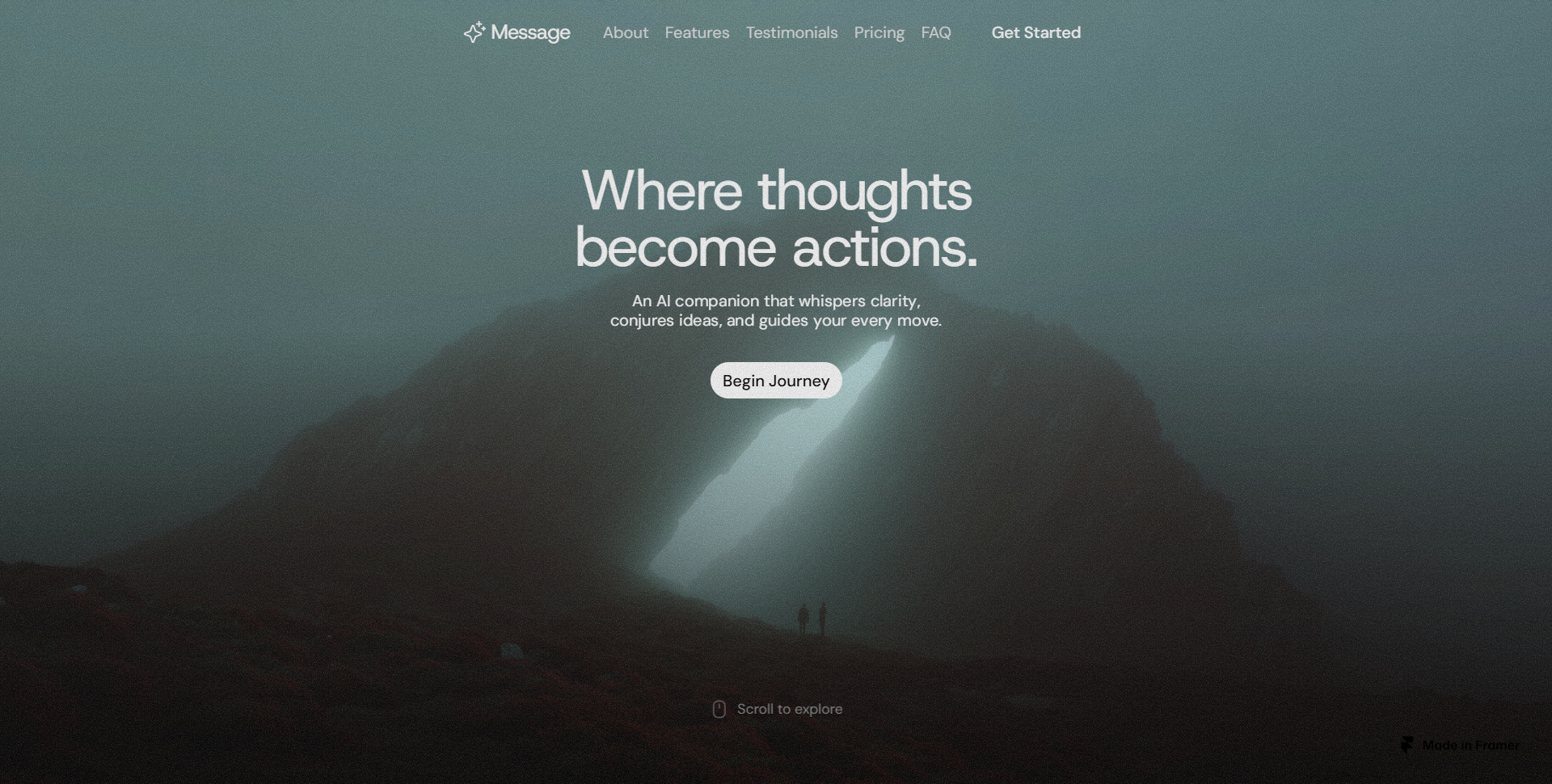 MessageAI — AI messaging product brand and landing